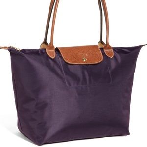 Large purple longchamp, authentic